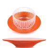 MARIAGE FRÈRES Sous tasse orange Pleine Lune- Saucer|Boxes And Paraphernalia