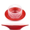 MARIAGE FRÈRES Sous tasse Pleine Lune rouge- Saucer|Boxes And Paraphernalia