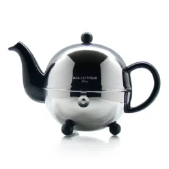 MARIAGE FRÈRES Théière « ART DECO » -,9 l ceramique noire- Ceramic Teapot|Art DéCo 1930 Tea Set