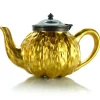 MARIAGE FRÈRES Théière « TRÉSOR » ceramique email or mat- Ceramic Teapot|Teapots And Teacups