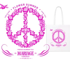MARIAGE FRÈRES TOTE BAG FLOWER SUMMER- Tote Bags 'flower Summer'|Tote Bags 'flower Summer'